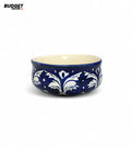 Blue Pottery Soup Bowl 4.5 Inch