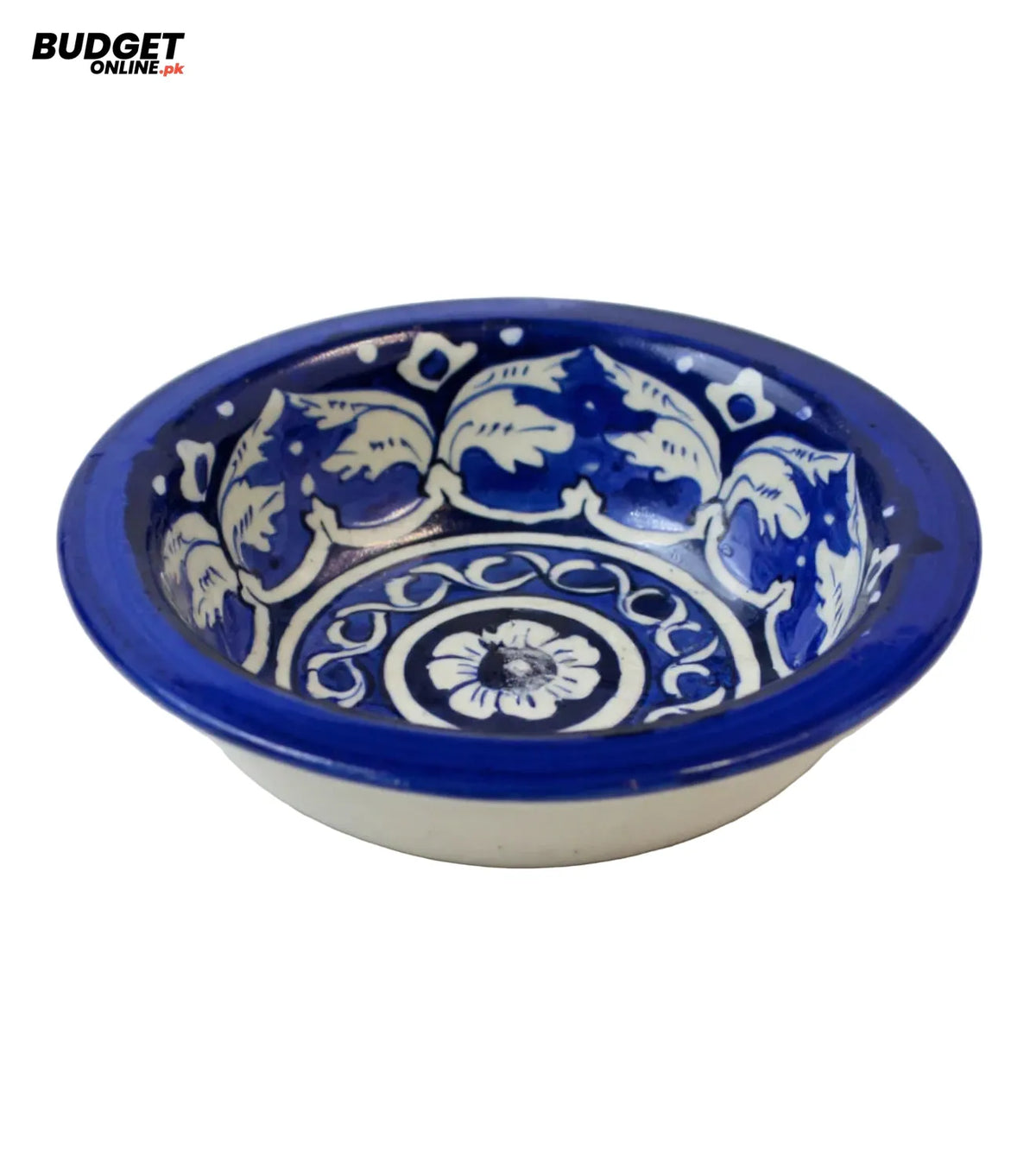 Blue Pottery Soup Bowl 5.5-Inch