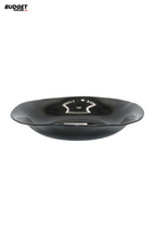 Black Marble Finish Soup Plate 8.5 Inch