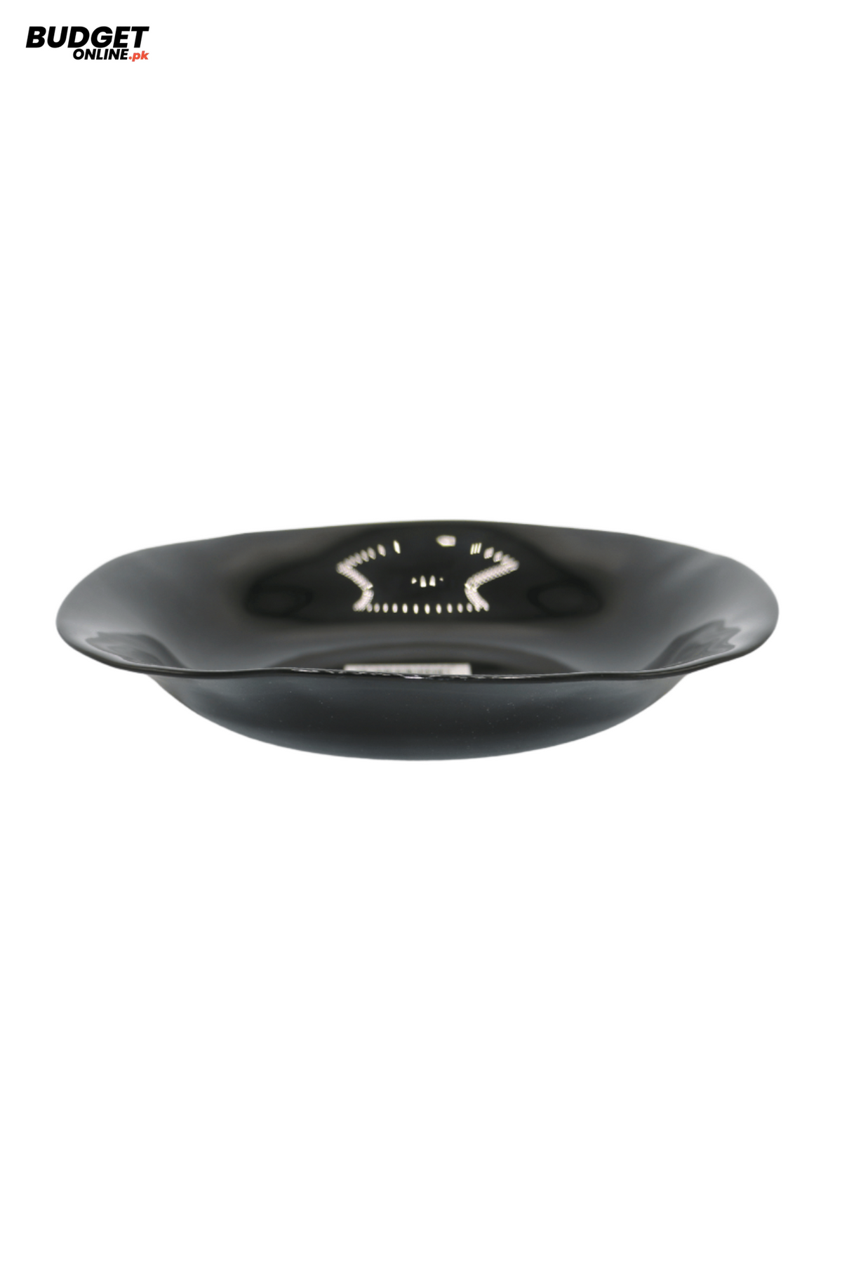 Black Marble Finish Soup Plate 8.5 Inch