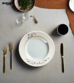 Elegant Patterned Rim Dinner Plate