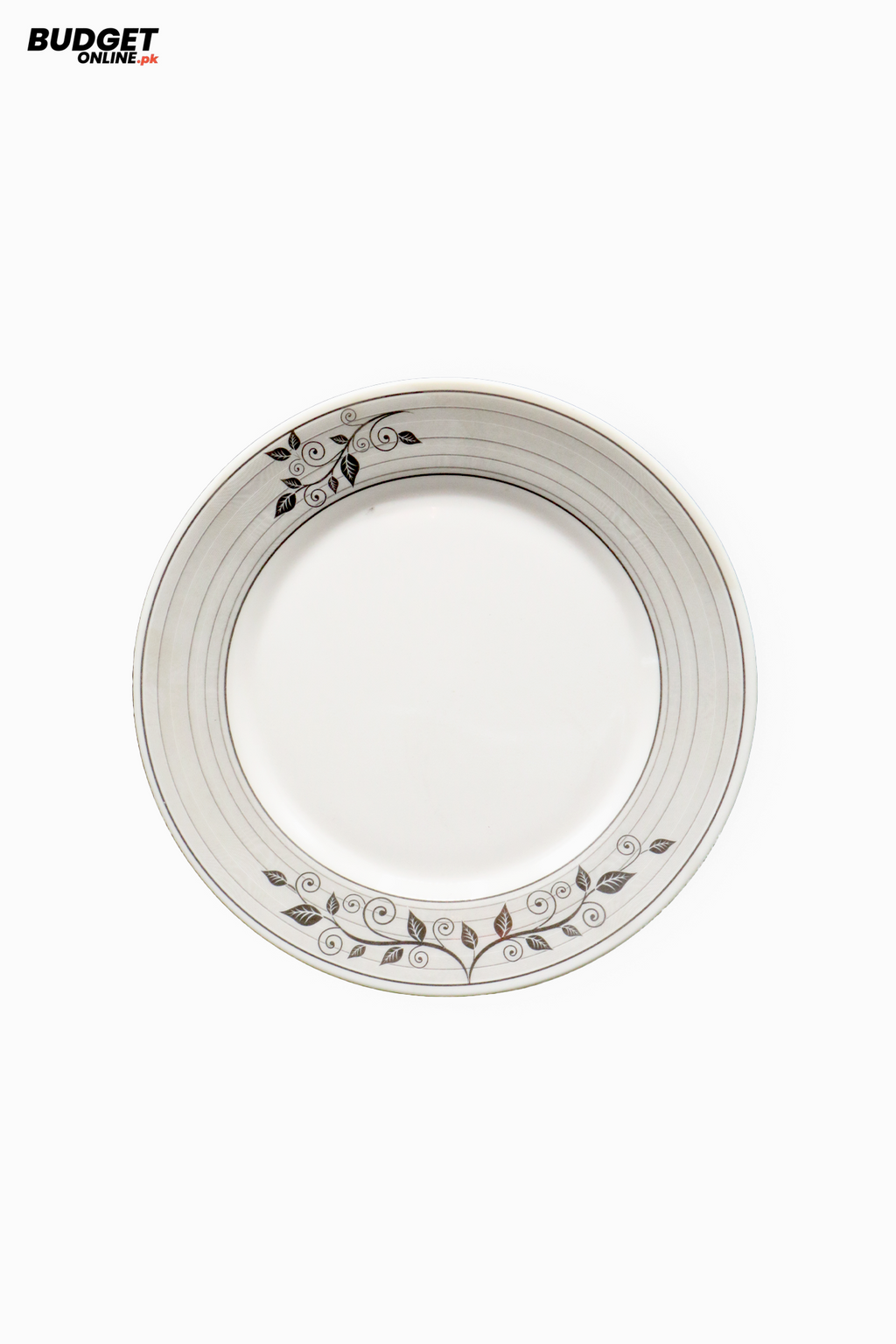 White Floral Rim Quarter Plate