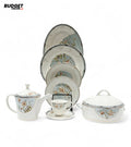 71-Piece Floral Bone China Dinner Set