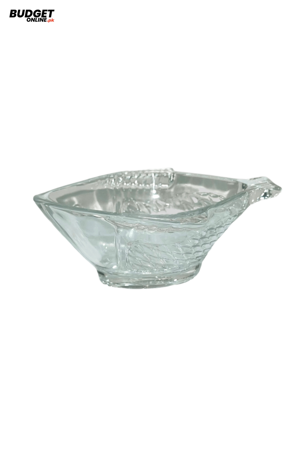 Fish-Shaped Glass Serving Bowl