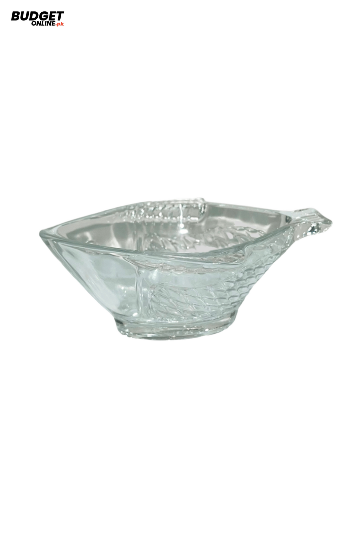 Fish-Shaped Glass Serving Bowl