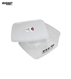 4-Piece Square Plastic Storage Box Set
