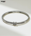 Crystal Cross Bangle Bracelet