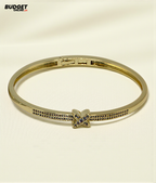 Crystal Cross Bangle Bracelet