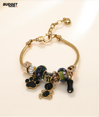 Charm Beaded Snake Chain Bracelet
