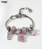 Charm Beaded Snake Chain Bracelet