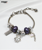 Charm Beaded Snake Chain Bracelet