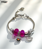 Charm Beaded Snake Chain Bracelet