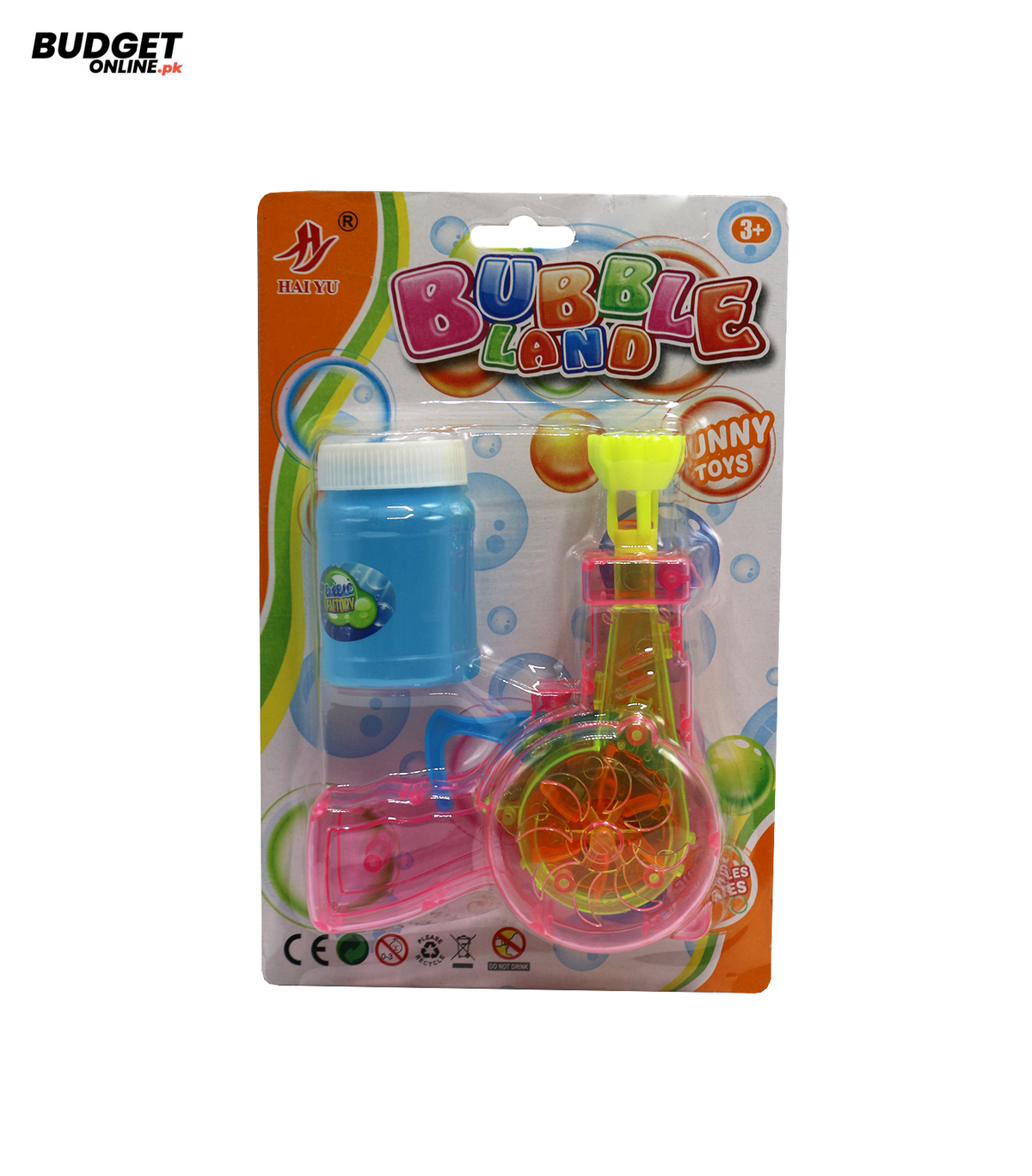Colorful Bubble Gun Toy With Solution