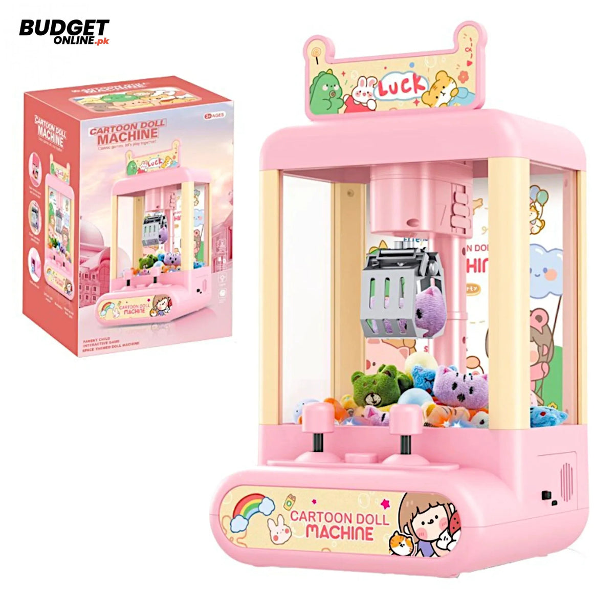 Cartoon Claw Machine Toy With Lights