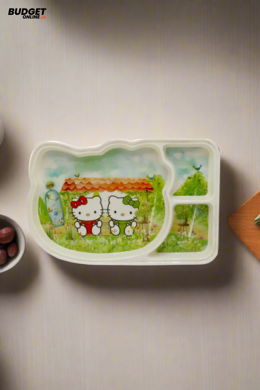 Cute Cat 3-Section Serving Tray