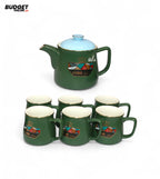 10-Piece Ceramic Coffee Tea Set