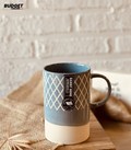 Blue Geometric Ceramic Mug