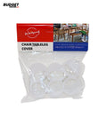 Clear Chair Leg Protector Caps, 6-Piece Set