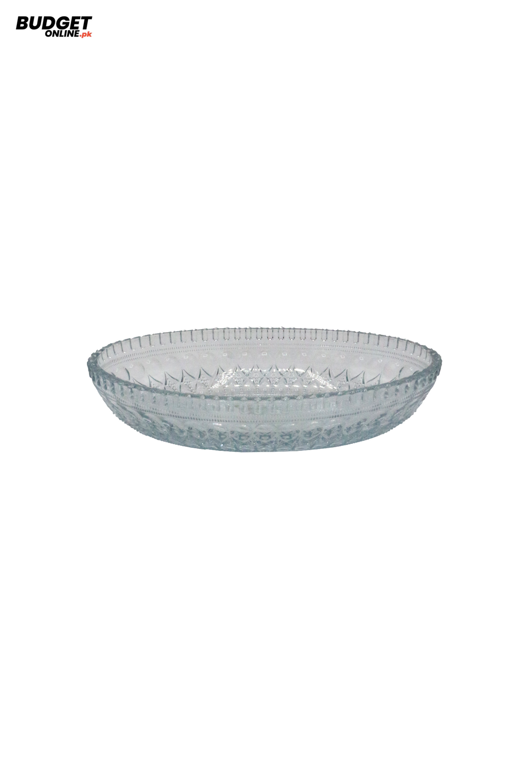 Textured Glass Serving Bowl