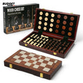 Wooden Folding Magnetic Chess Set