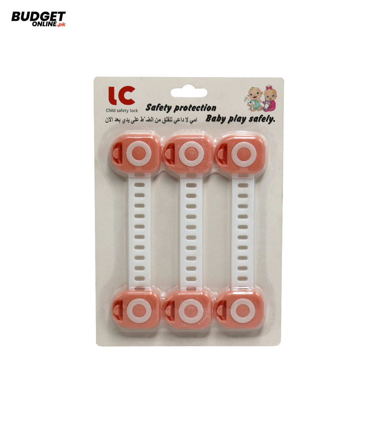 3-Piece Plastic Child Safety Locks