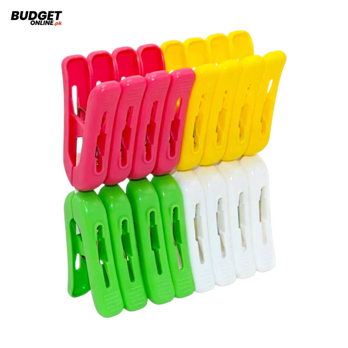 16-Piece Plastic Clothes Clips Set