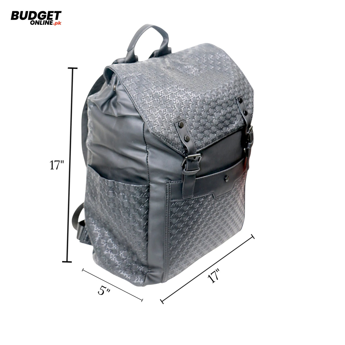 Textured College Backpack 17-Inch