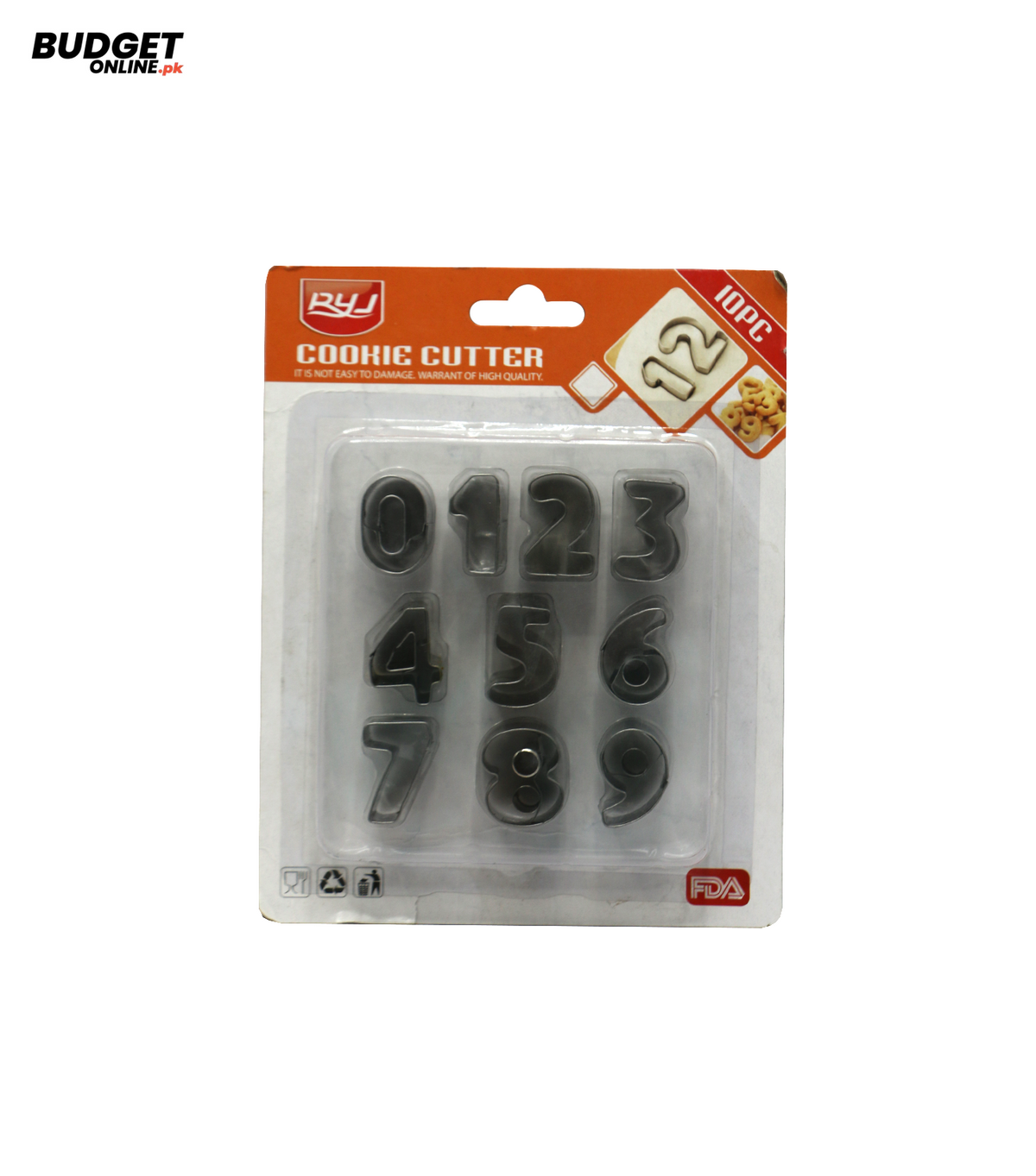 Number Cookie Cutter Set 0-9