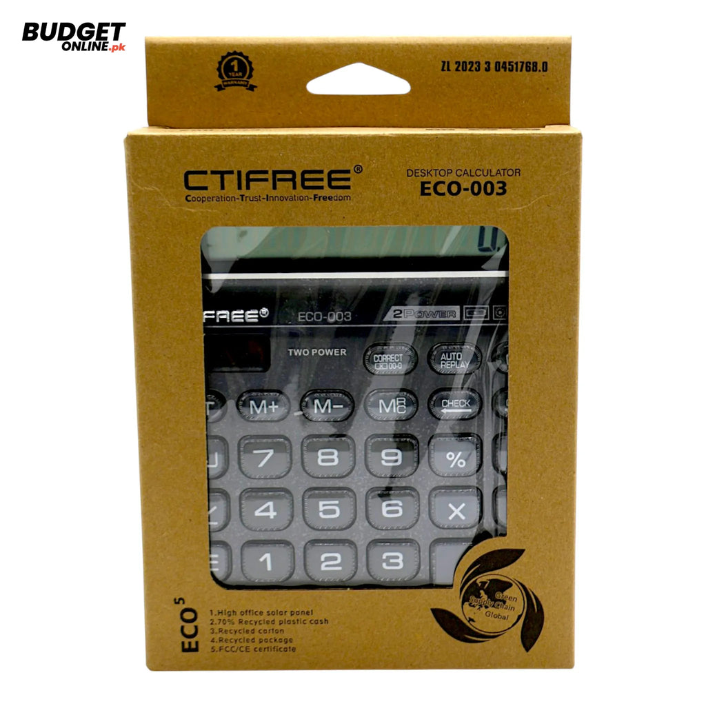 CTIFREE ECO-003 Desktop Calculator