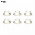 Bone China Cup And Saucer Set - 6 Piece