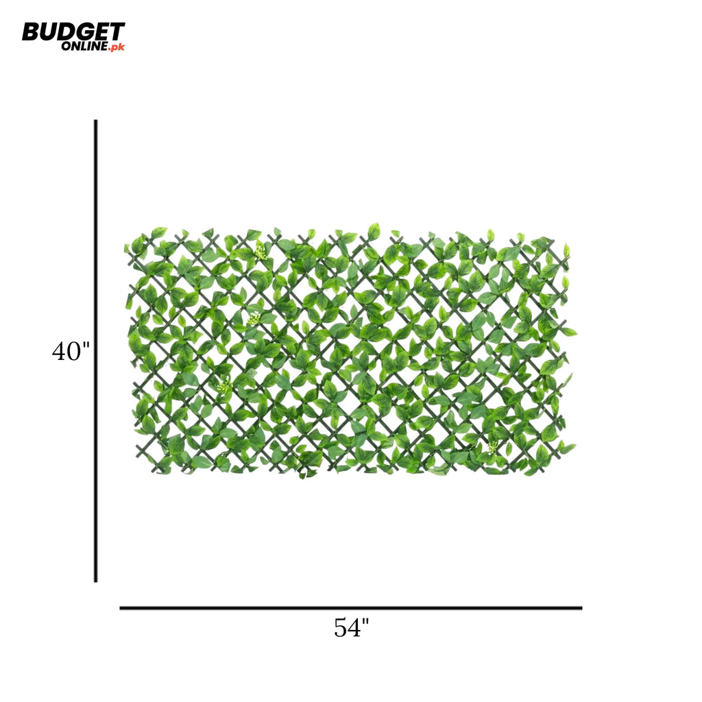 Artificial Green Leaf Wall Mat 54 x 40 Inch