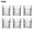 Deli Patterned Glass Tumbler Set, 6 Pieces