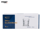 Deli Patterned Glass Tumbler Set, 6 Pieces