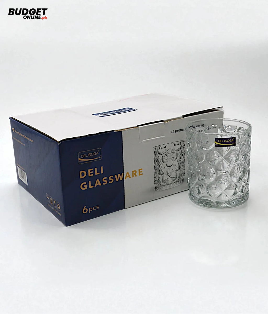 Deli Glass Tumbler Set – 6 Pieces