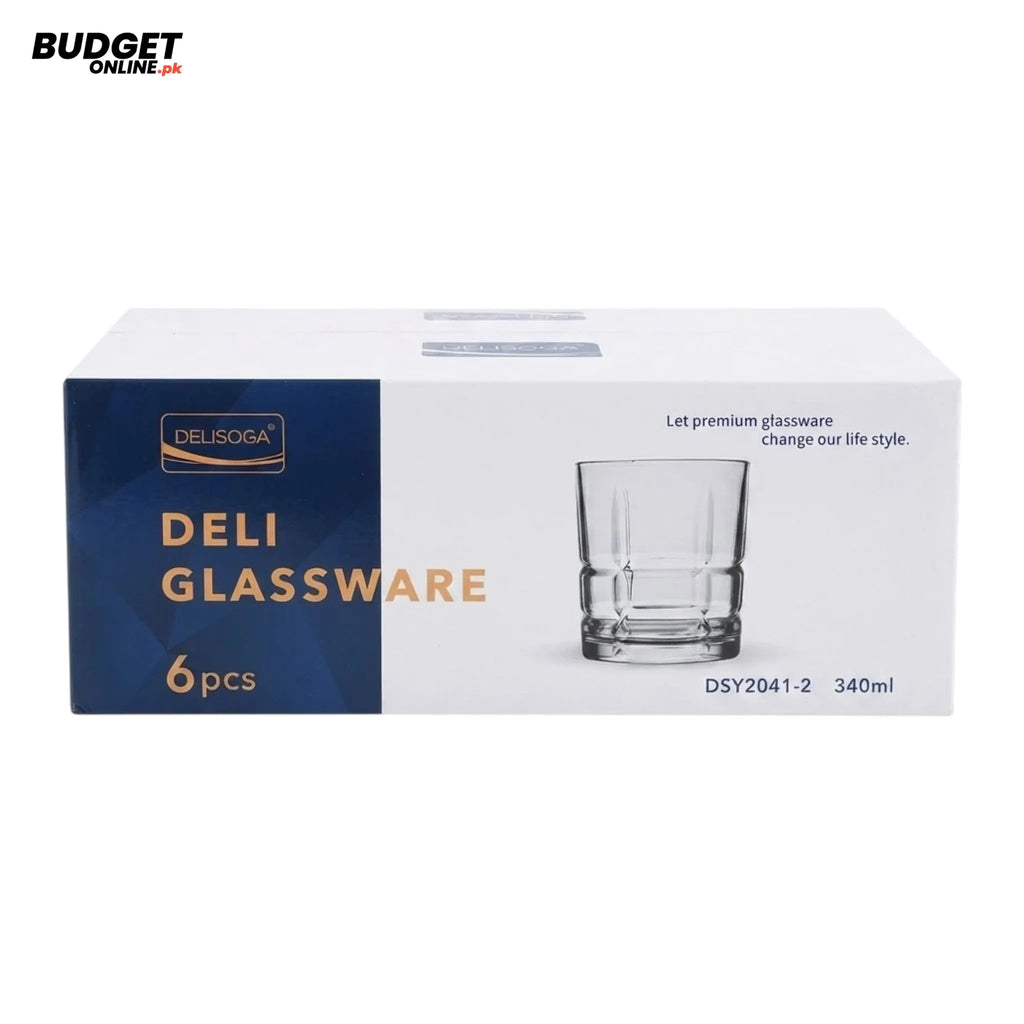 Deli Glass Tumbler Set – 6 Pieces