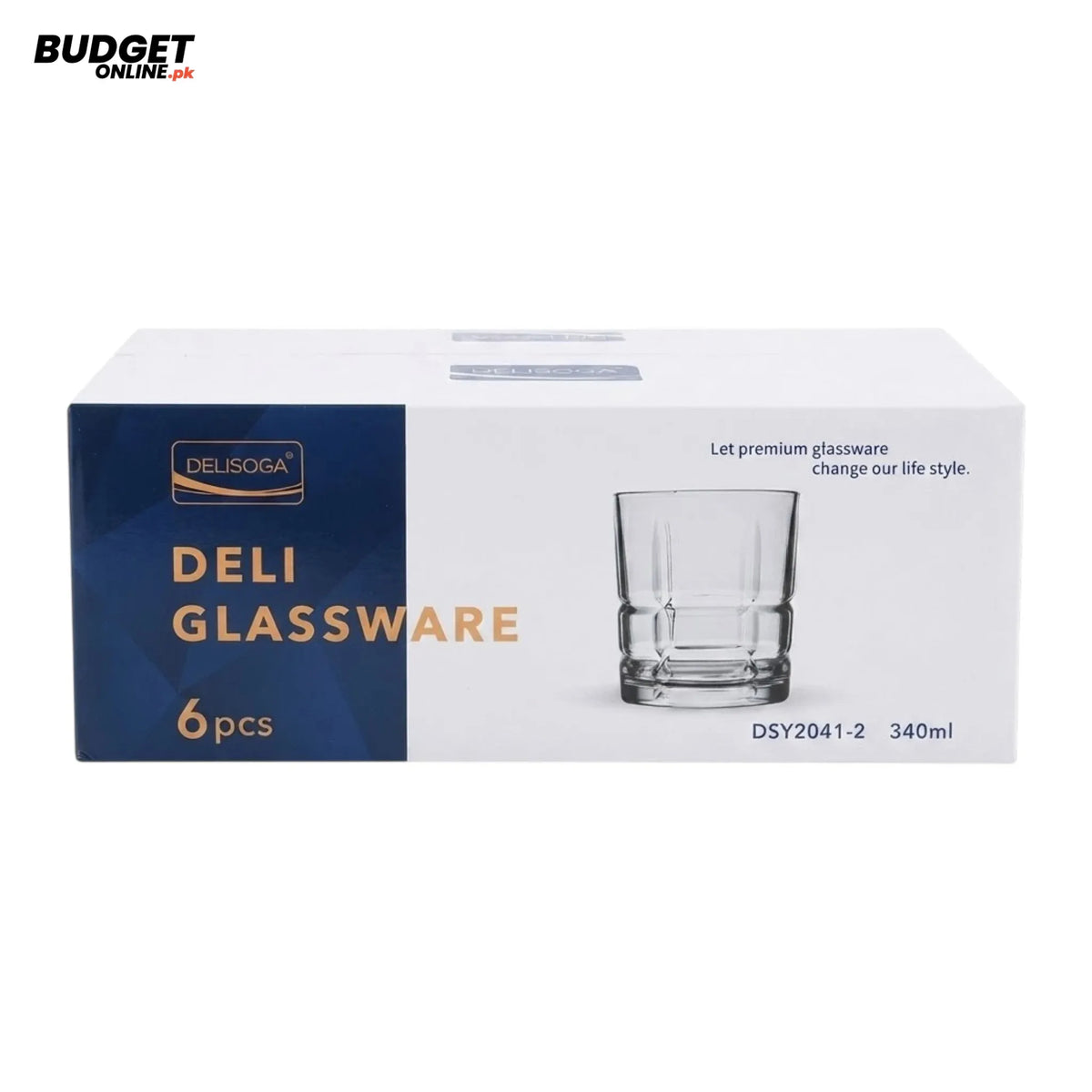 Deli Glass Tumbler Set – 6 Pieces