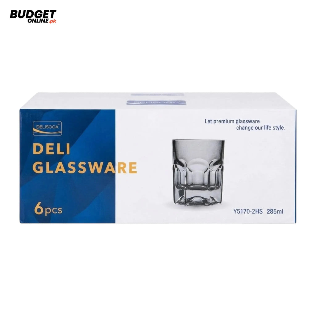 Deli Glass Tumbler Set, 6-Piece