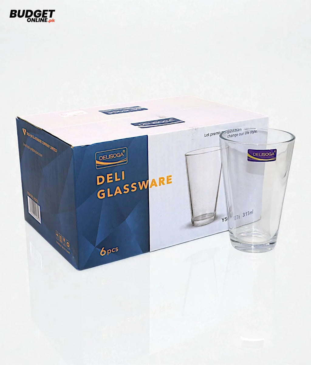 Delisoga Deli Glass Tumblers, 6-Piece Set