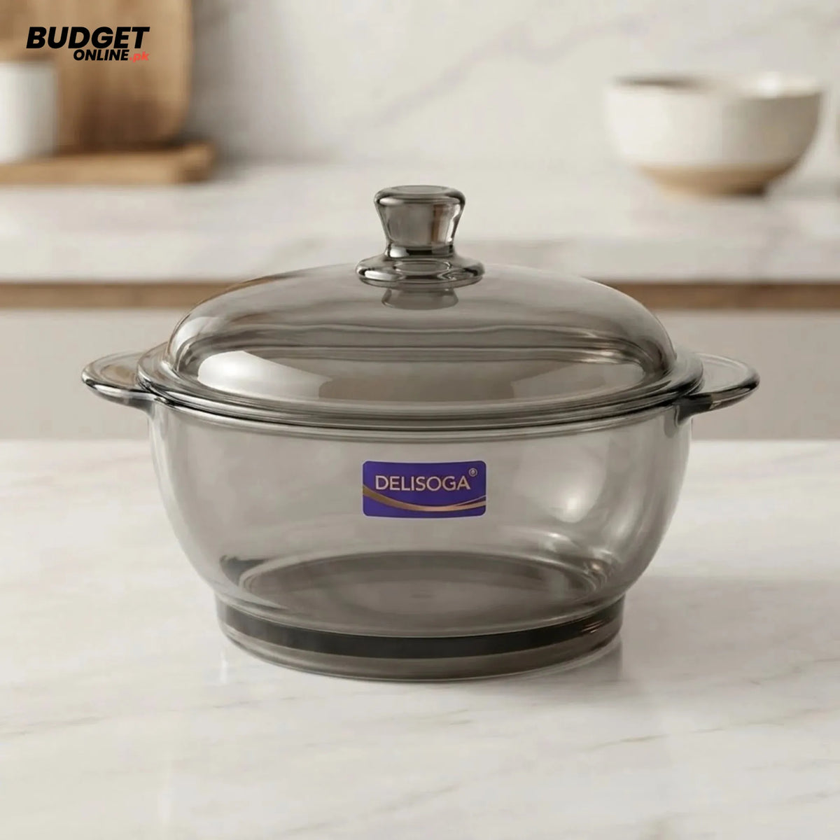 Delisoga Glass Bowl With Lid 750ml