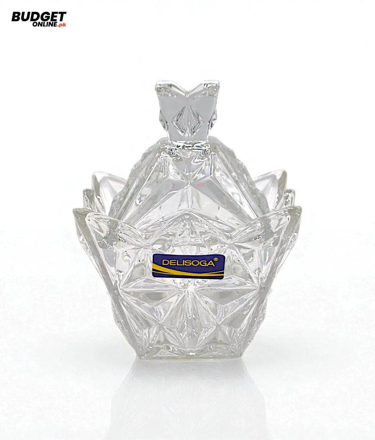Cut Glass Candy Bowl With Lid