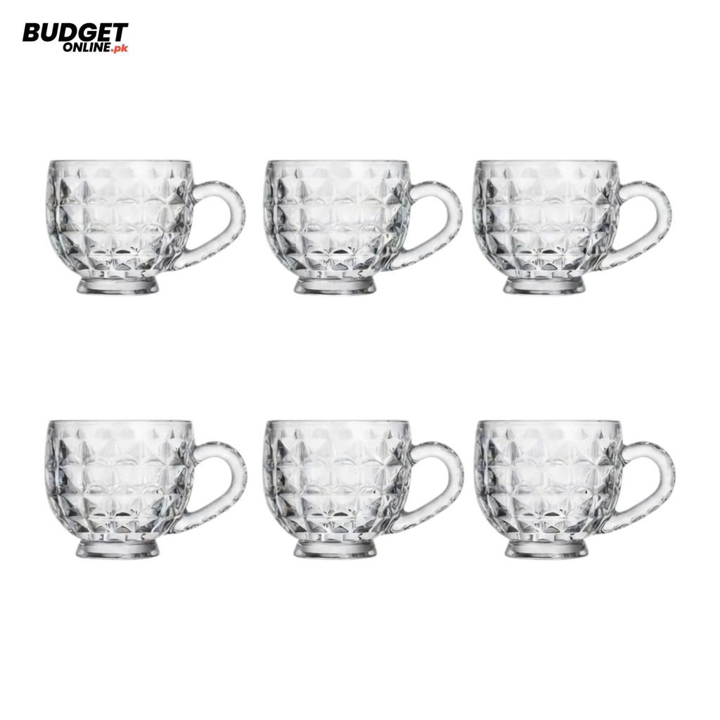 Deli Glass Tea Cups Set Of 6