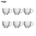 Deli Glass Tea Cups Set Of 6