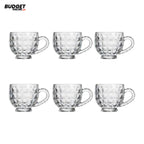 Deli Glass Tea Cups Set Of 6