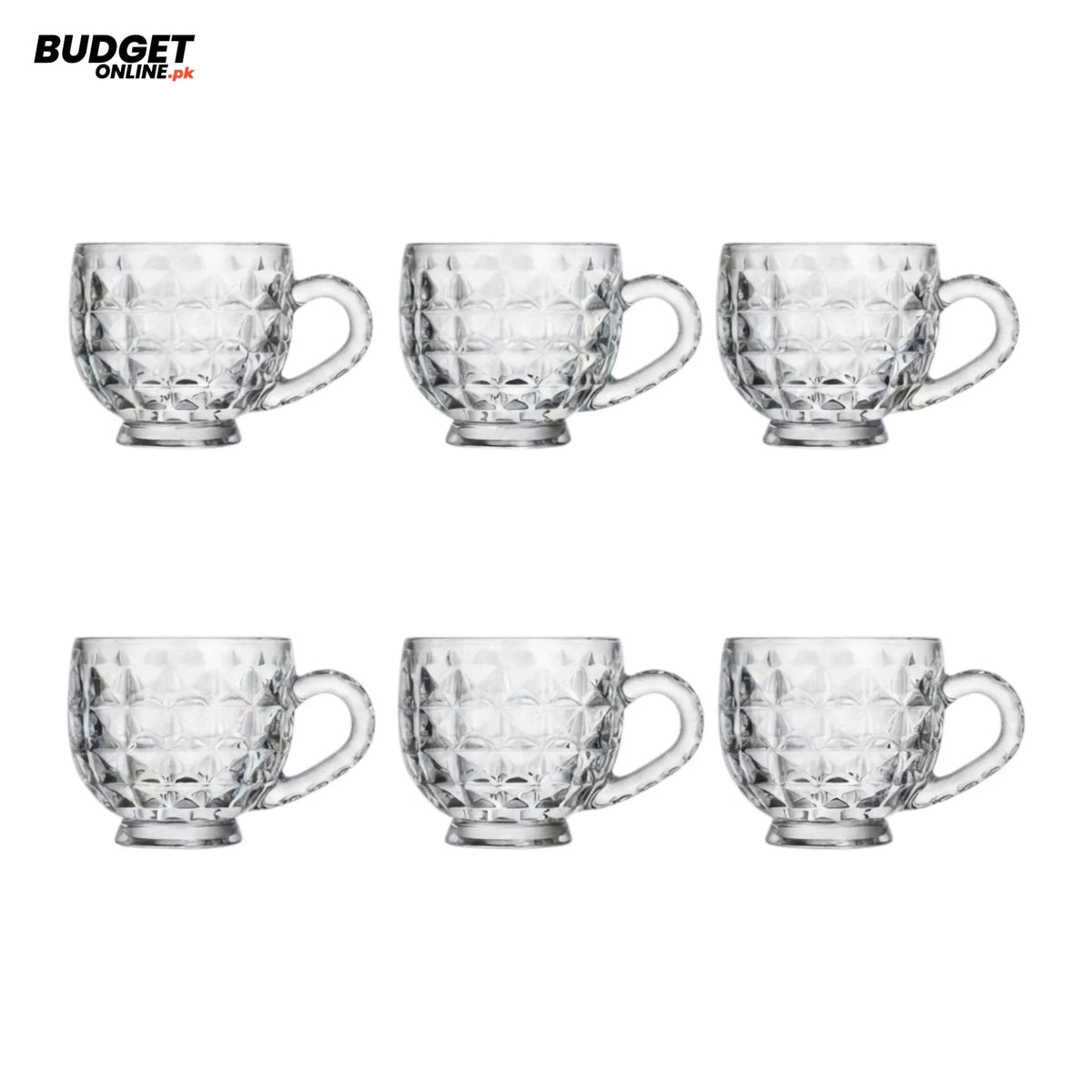 Deli Glass Tea Cups Set Of 6