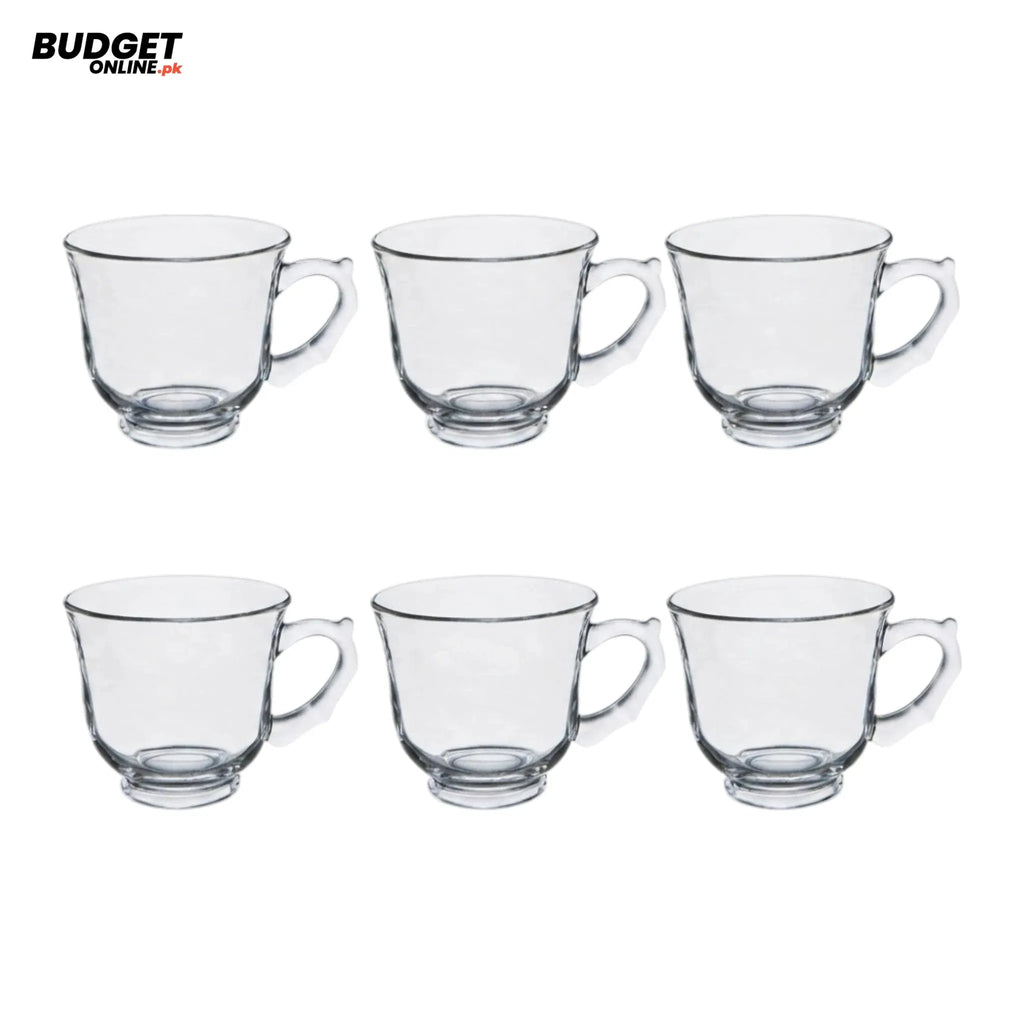 Deli Glass Tea Cup Set, 6-Piece