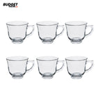 Deli Glass Tea Cup Set, 6-Piece