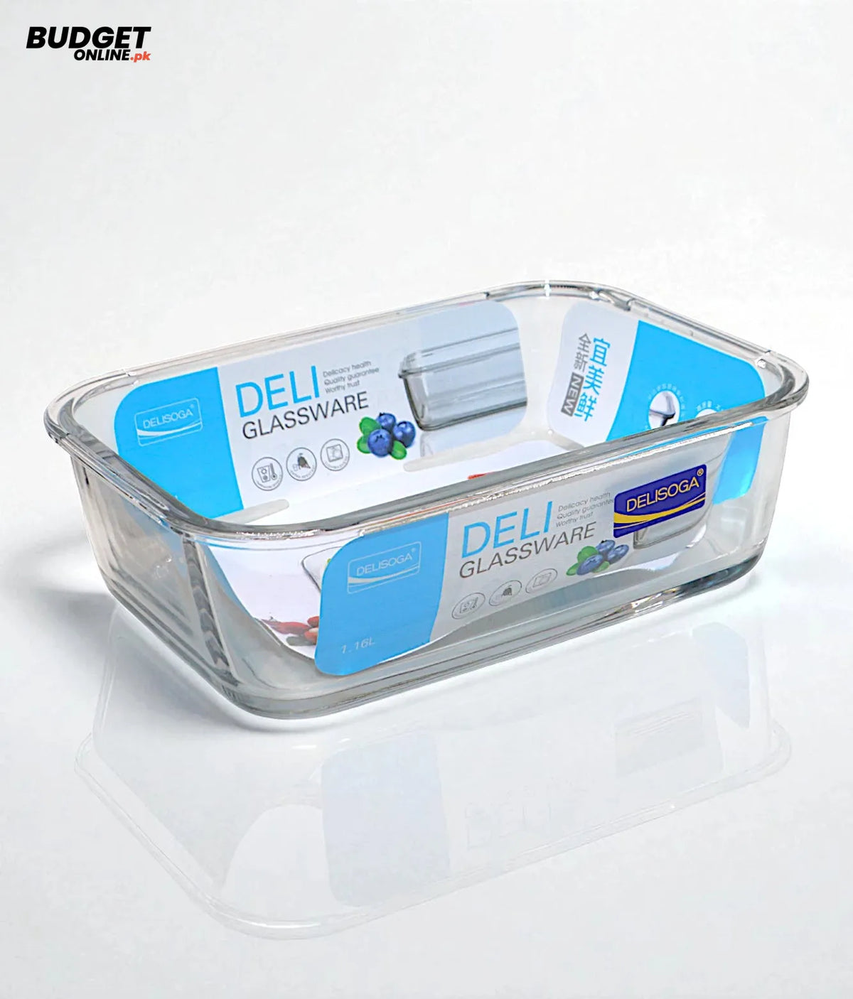 Deli 1.16L Rectangular Glass Dish
