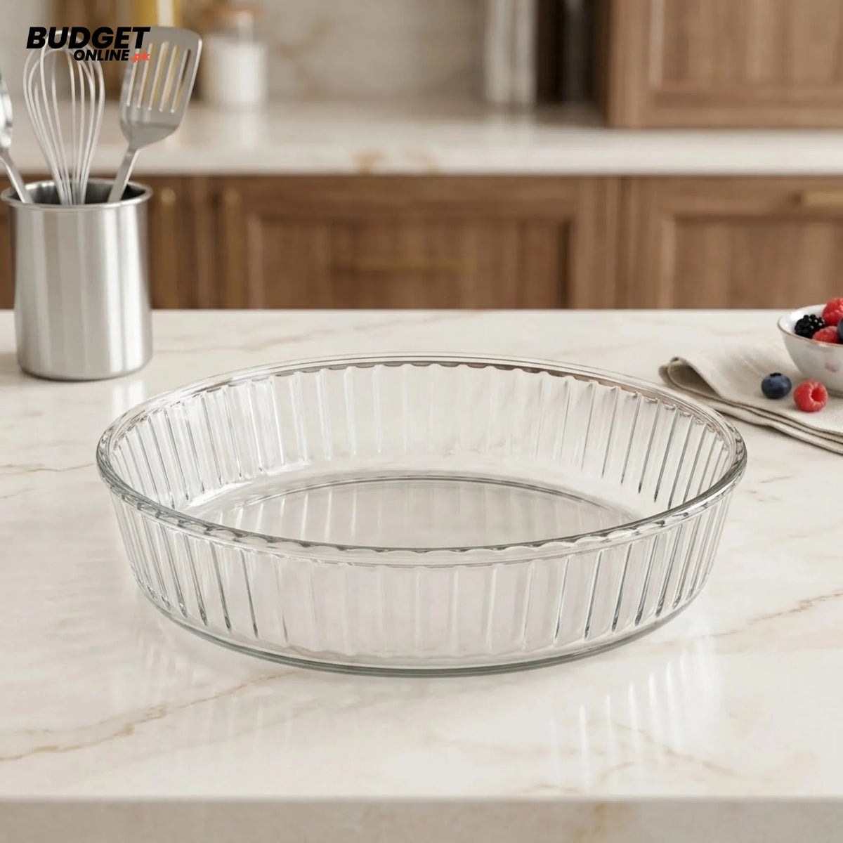 Round Glass Serving Dish 10.5-Inch
