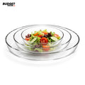 3-Piece Clear Glass Serving Dish Set