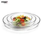 3-Piece Clear Glass Serving Dish Set
